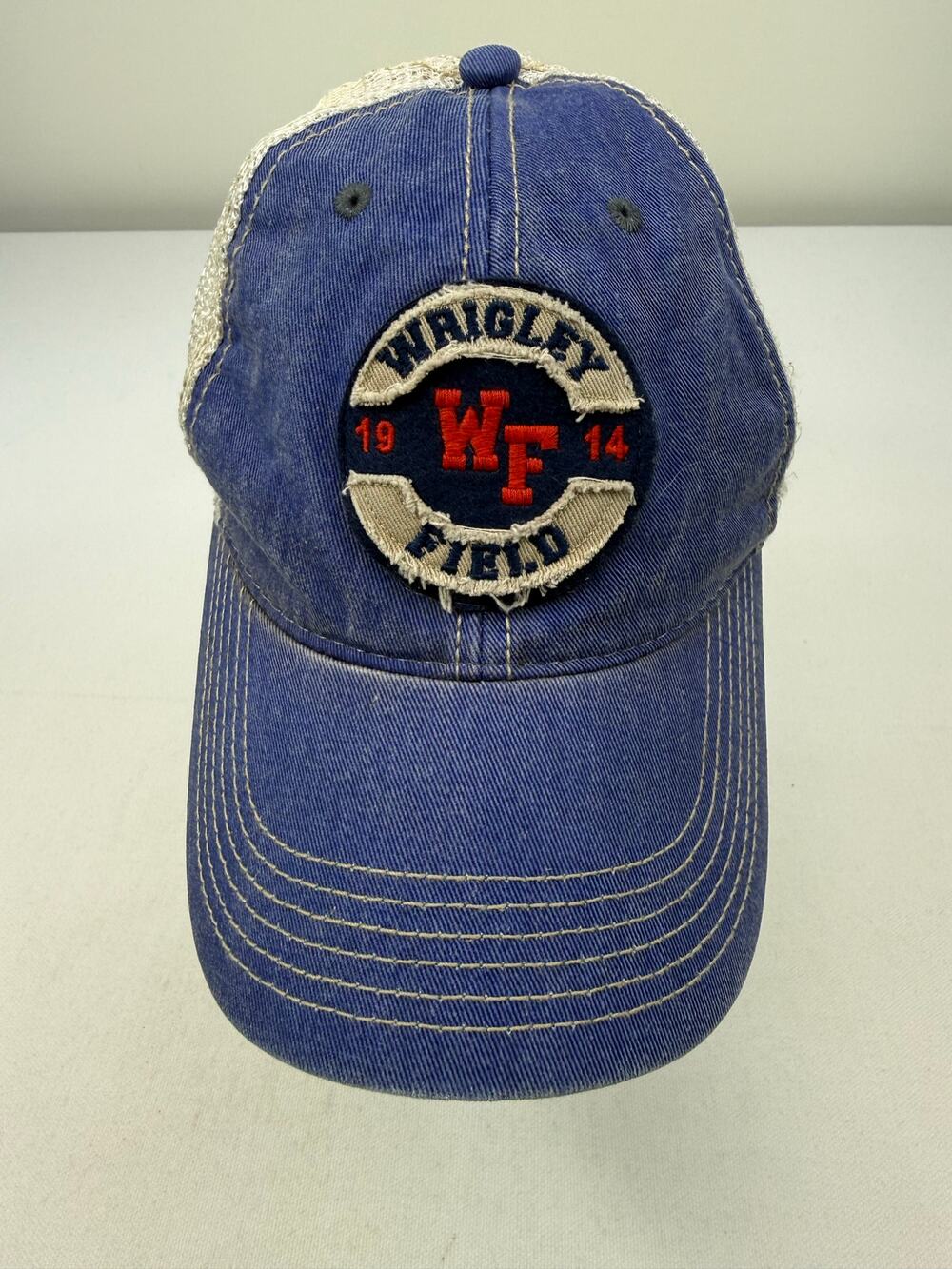 Vintage Wrigley Field Trucker Hat Chicago‎ Cubs Snapback Sports Baseball